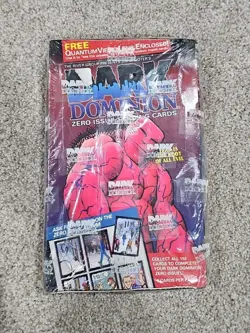 1993 Dark Dominion Zero Issue Trading Cards Factory Box - Sealed New - 36 Packs - Image 1