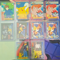 Topps Pokemon Topps Series 1 TV Character Card Lot (10) 1999 Pikachu Ash - Image 1