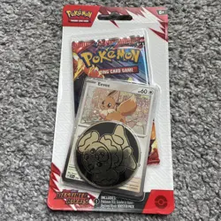 Pokemon TCG Scarlet & Violet Destined Rivals Checklane Blister EEVEE In Hand - Image 1