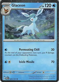 Glaceon - (Cosmos Holo) Rare Miscellaneous Cards & Products 025/131 NM Holo - Image 1