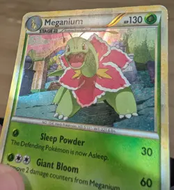 Pokemon Card Deck Exclusives Meganium 26/123 Cosmos Holo Swirl - Image 3