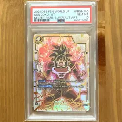 PSA 10 Son Goku GT FB03-140 Dragon Ball Fusion World Raging Roar Japanese Card - Image 1
