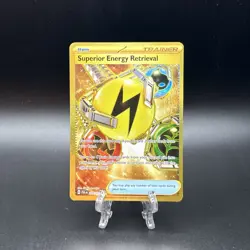 Superior Energy Retrieval 277/193 Gold Hyper Rare Paldea Evolved PE Pokemon NM - Image 1