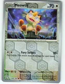 Meowth - Reverse Holo - 48/64 Shrouded Fable - Pokemon TCG - 2024 - Image 1