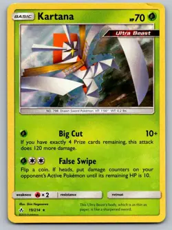 Kartana 19/214 Holo Rare Unbroken Bonds Pokemon Lightly Played - Image 1
