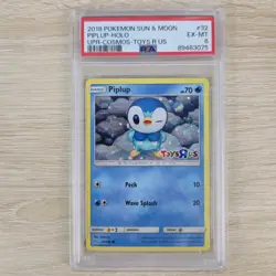 PSA 6 HOLO BLEED Piplup 32/156 Toys R Us Exclusive Cosmos Promo Pokemon Card - Image 1