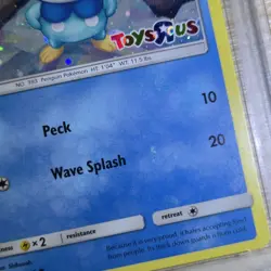 PSA 6 HOLO BLEED Piplup 32/156 Toys R Us Exclusive Cosmos Promo Pokemon Card - Image 3