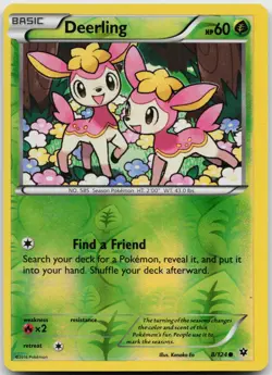 Deerling 8/124 Reverse Holo Pokemon Fates Collide - NM - Image 1