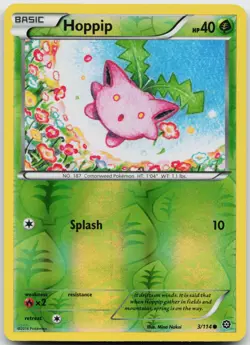 Hoppip 3/114 Reverse Holo Pokemon Steam Siege - LP - Image 1