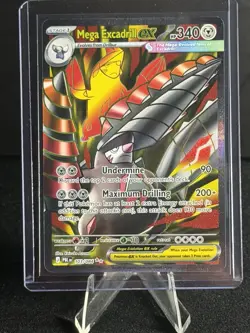 NM Pokemon Pitch Black Mega Excadrill ex 103/084 Ultra Rare Full Art - Image 1