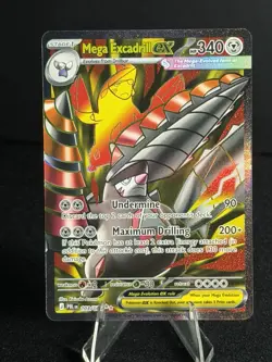 NM Pokemon Pitch Black Mega Excadrill ex 103/084 Ultra Rare Full Art - Image 3