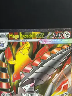 NM Pokemon Pitch Black Mega Excadrill ex 103/084 Ultra Rare Full Art - Image 5