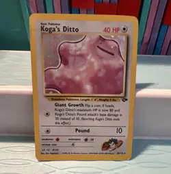 Koga's Ditto 10/132 Gym Challenge Holo Rare Basic Pokemon TCG (EN) HP 40 2000 - Image 1