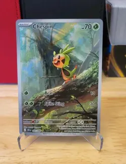 Pokemon Chespin 087/086 Illustration Rare IR Chaos Rising NM - Image 1