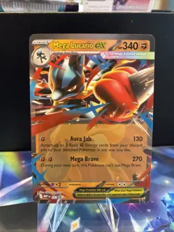 Mega Lucario ex MEP 012 Black Star Promo - Pokemon TCG Mega Evolution NM - Image 1
