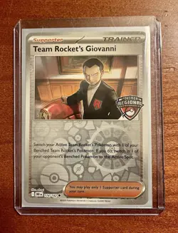Pokemon TCG Team Rocket’s Giovanni 2026 Regionals STAFF Promo - FREE SHIPPING - Image 1