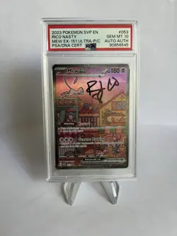 PSA 10 Pokemon 151 UPC Black Star Promo Mew EX #053 GEM MINT 10 RICO NASTY AUTO - Image 1