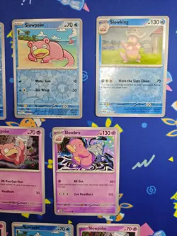 Pokemon TCG Slowpoke Slowbro Slowking Common Holo And Reverse Holo 8 - Image 3