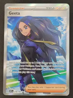 Geeta 218/197 Ultra Rare Obsidian Flames Pokemon TCG - Image 1