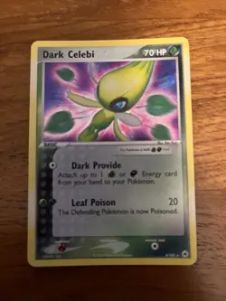 2004 Pokemon EX Hidden Legends Dark Celebi Holo 4/101 Ungraded - Image 1