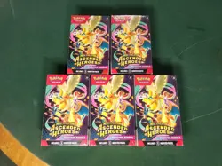 (5) Pokemon TCG Ascended Heroes BOOSTER BUNDLE Lot X5 FACTORY SEALED Brand New - Image 1