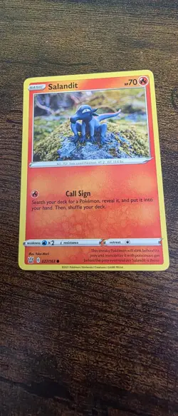 Salandit 027/163 Common Battle Styles Pokemon Near Mint - Image 1