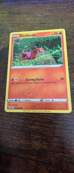 Sizzlipede 029/163 Common Battle Styles Pokemon Near Mint - Image 1