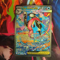 Mega Greninja EX 116/086 BREAKpoint Full Art Holo Ultra Rare Pokemon TCG Card - Image 2