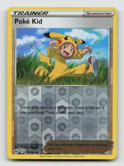 POKE KID 173/202 Uncommon Reverse Holo Pokemon SWORD & SHIELD - Image 1