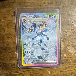 Glaceon ex 150/131 SV Prismatic Evolutions SIR Full Art Holo English - Image 1
