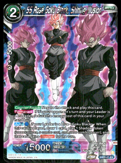 SS Rose Goku Black, Shining Illusion EX22-07 EX Holo Dragon Ball Z TCG card - Image 1