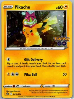 Pikachu SWSH234 SWSH: Sword & Shield Promo Cards Promo Holo -NM - Image 1