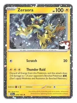 Pokemon Zeraora Destined Rivals 078/182 Prize Pack Series 9 Holo - Image 1