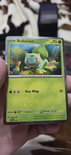 Bulbasaur 046 Cosmos Holo Black Star Promo (Scarlet & Violet) NM Pokemon Card - Image 2