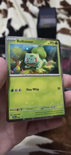 Bulbasaur 046 Cosmos Holo Black Star Promo (Scarlet & Violet) NM Pokemon Card - Image 3