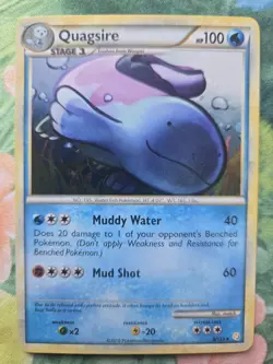 Quagsire - HGSS1: HeartGold SoulSilver (9/123) Holo Rare Pokemon Card NM - Image 1