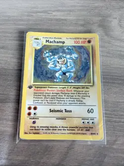 Machamp Pokemon8/102 #68 Pokemon Card 1st Edition - Image 1