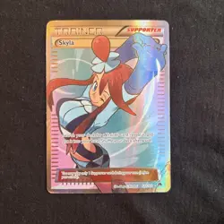 Pokemon TCG Skyla Breakpoint Trainer Full Art Ultra Rare Holo Card 122/122 - Image 1