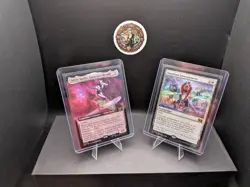 Marvel Super heroes MTG 2-card Lot Foil/Reg Quantum Entanglement/Silver Surfer - Image 1