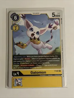 Digimon Card Game Gatomon P-031 P NM - Image 1