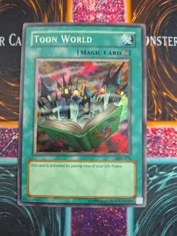 Yu-Gi-Oh! TCG Toon World MRL-076 Super Rare OG Unlimited Near Mint - Image 1
