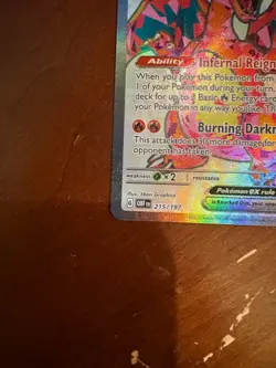 Charizard ex 215/197 SV03: Obsidian Flames Holo near mint english pokemon card - Image 4