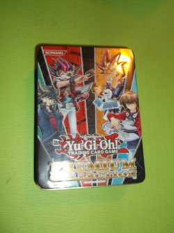 Yugioh Premium Collection Tin with 4 Manuals and 4 Playmats Lot No Cards - Image 1