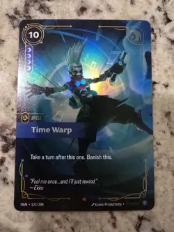 Time Warp Spell Holo Card 122/298 Kudos Productions League of Legends Ekko Eng - Image 1