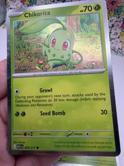 Pokemon TCG Chikorita Cosmos Holo 2-Card Lot 069, 008/217 - Image 2