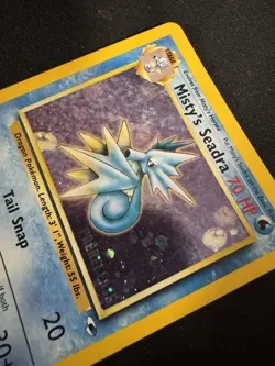 Pokemon TCG Misty's Seadra Prerelease Holo Card 9/132 Promo HP Condition - Image 3