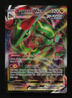 Rayquaza VMAX 111/203 Holo VMAX Rare Evolving Skies Pokemon Cards - Image 1