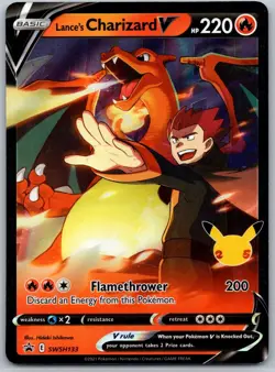 Lance's Charizard V SWSH133 SWSH: Sword & Shield Promo Cards Promo Holo -NM - Image 1