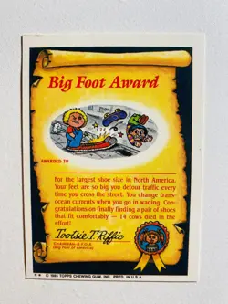 1985 TOPPS GARBAGE PAIL KIDS SOFT BOILED SAM #58B EX-MT CARD - Image 2
