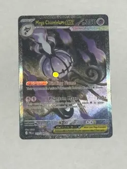 Mega Chandelure Ex Pitch Black Sir Pokemon Card English Mind 115/084 - Image 1